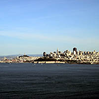 San Francisco z mostu Golden G