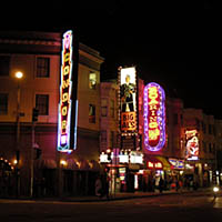 Broadway Street, strip clubs