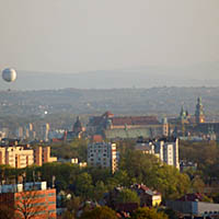 Balon widokowy nad Wawelem