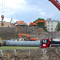 Rozbiórka stadionu Cracovii