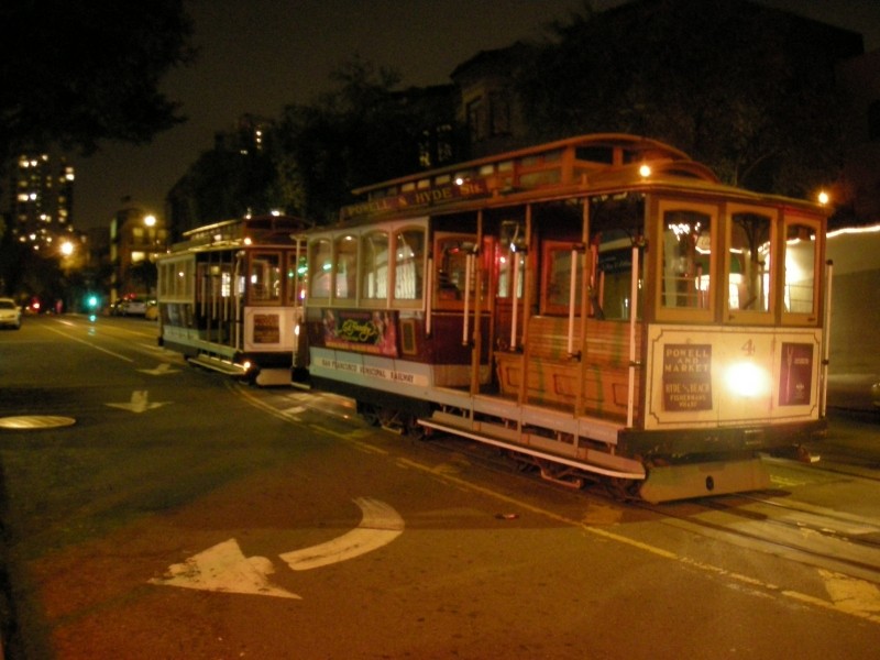 Tramwaj linowy przy Fisherman's Wharf