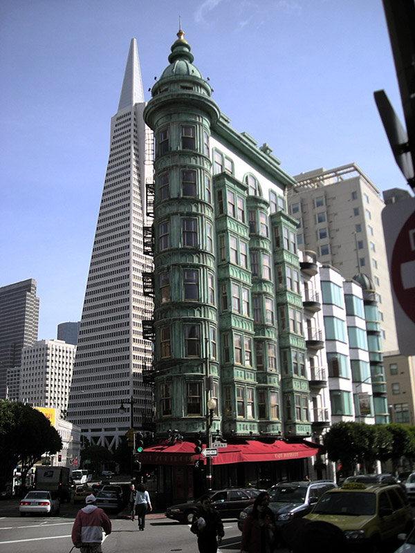 American Zoetrope building, Transamerica Pyramid