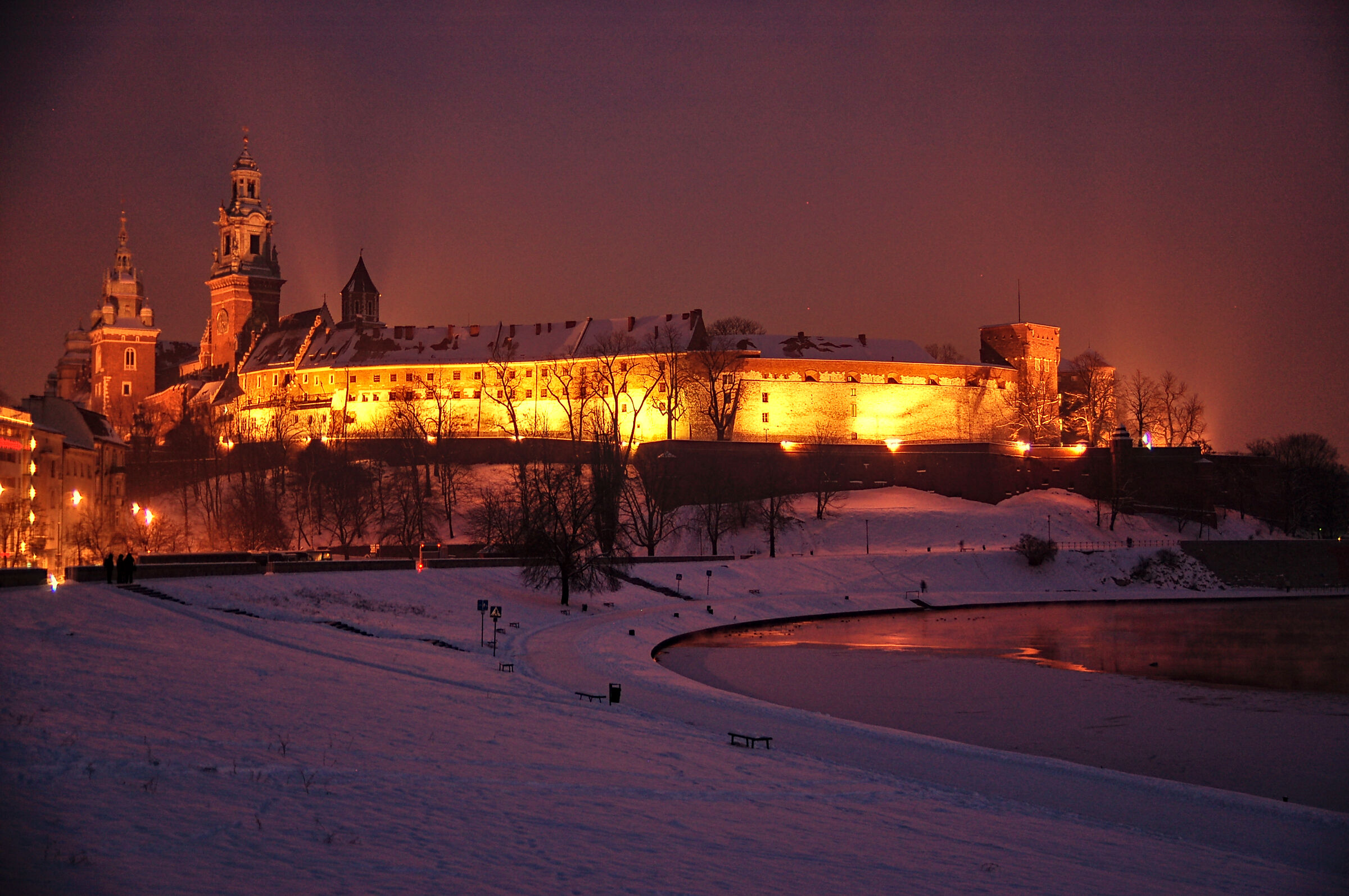 Wawel, zakole Wisły