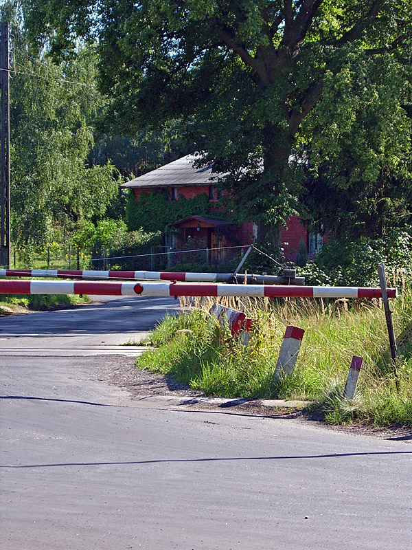 Przejazd kolejowy do Górnej Grupy
