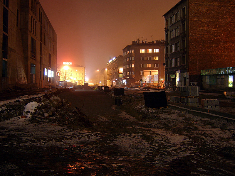 wylot ulicy Pawiej