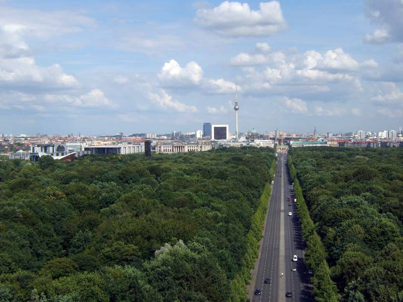 Panorama Berlina z Siegessäule