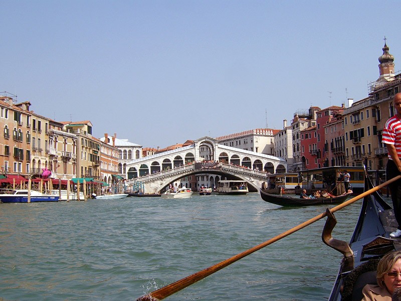 gondolą po Canale Grande,Ponte di Rialto